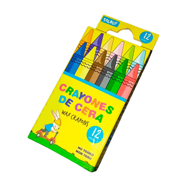 Crayones de Cera Talbot (12 colores)