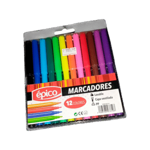 Marcadores Épico (12 colores)