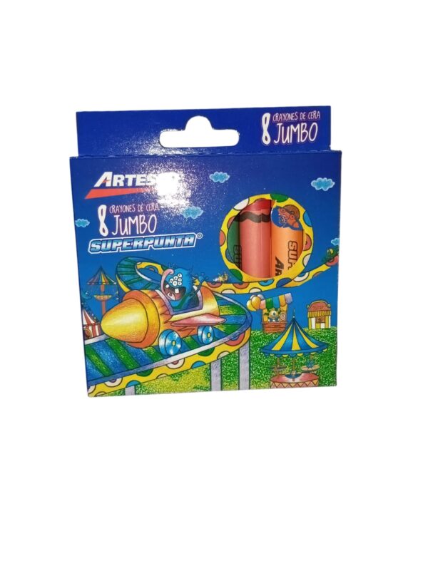 Crayones de Cera Jumbo Artesco (8 unidades)