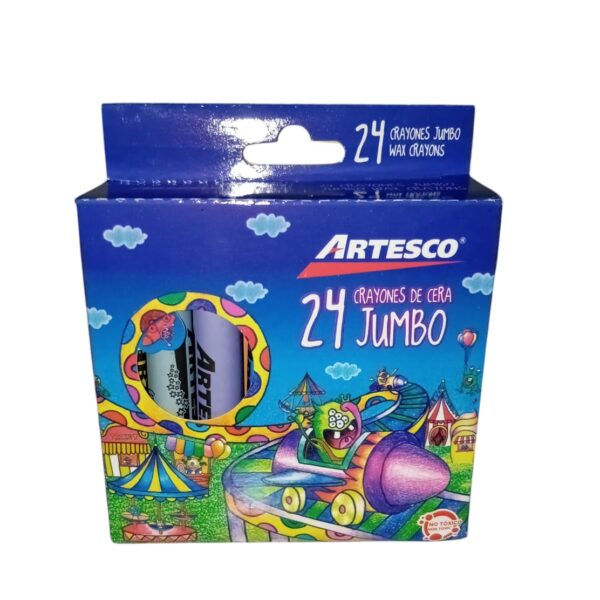 Crayones de Cera Jumbo x24 Artesco