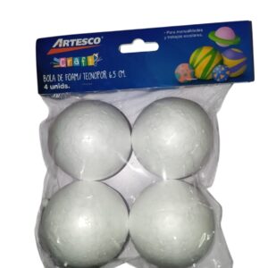 Bolas de Foam/Tecnoport Artesco 6.5 cm (4 unidades)