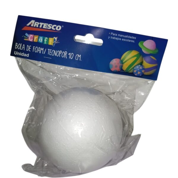 Bola de Foam/Tecnoport Artesco 10 cm (Unidad