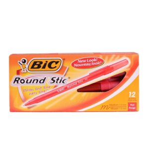Bolígrafos BIC Round Stic Rojo (12 unidades)