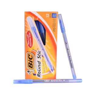 Bolígrafos BIC Round Stic Azul (12 unidades)