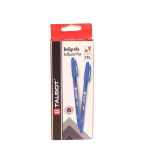 Bolígrafos Talbot Azul (12 unidades)