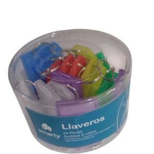 Llaveros plasticos Smarty (24 piezas)