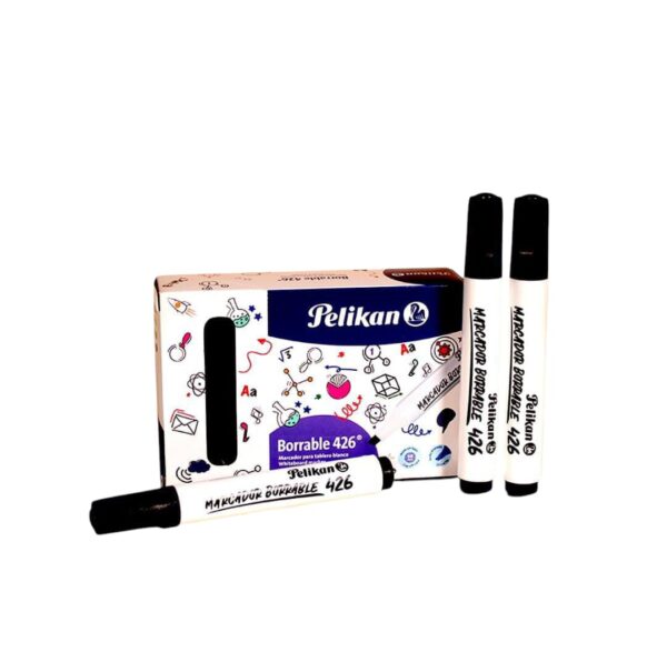Caja de Marcadores Borrables Pelikan 426 negro