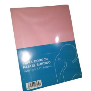 Papel Bond 20 Pastel Surtido