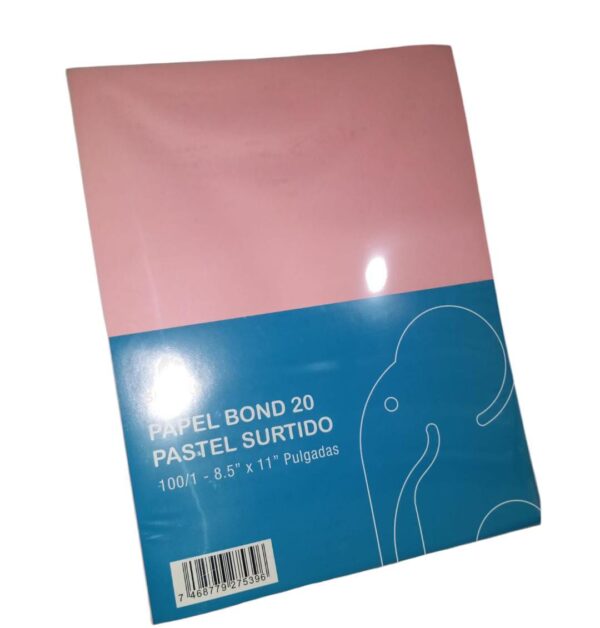 Papel Bond 20 Pastel Surtido