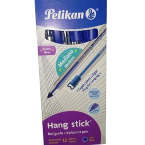 Bolígrafo Pelikan Hang Stick Azul (12 unidades)